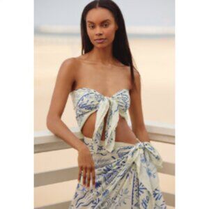 Brand New Vismaya Printed Cotton Scarf Top